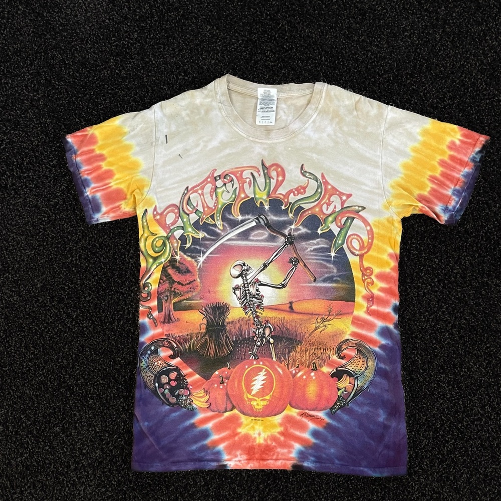 RARE Vintage Grateful Dead Tie Dye Tee Shirt Adult S 1994 Fall Tour Concert